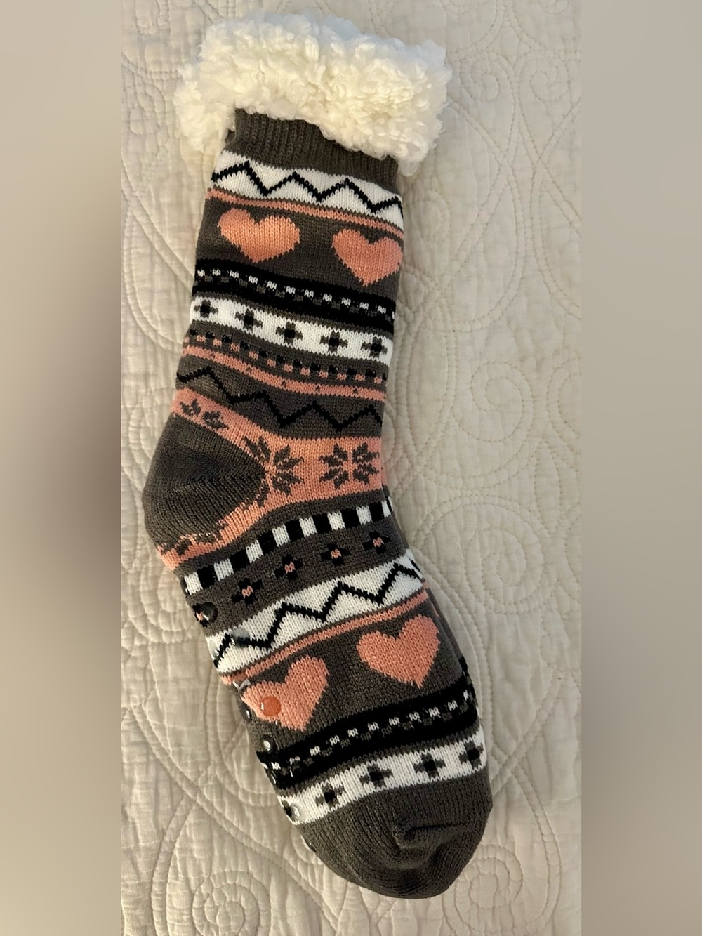 New cozy slipper socks - Sherpa lined